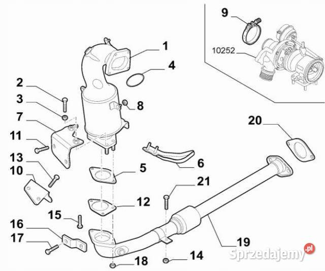 USZCZELKA RURY WYDECHOWEJ ALFA GIULIETTA MITO