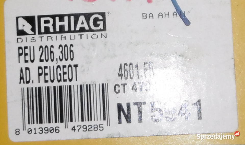 Pompa hamulcowa Peugeot 206 306 4601F8 Rhiag Układ hamulcowy Tychy