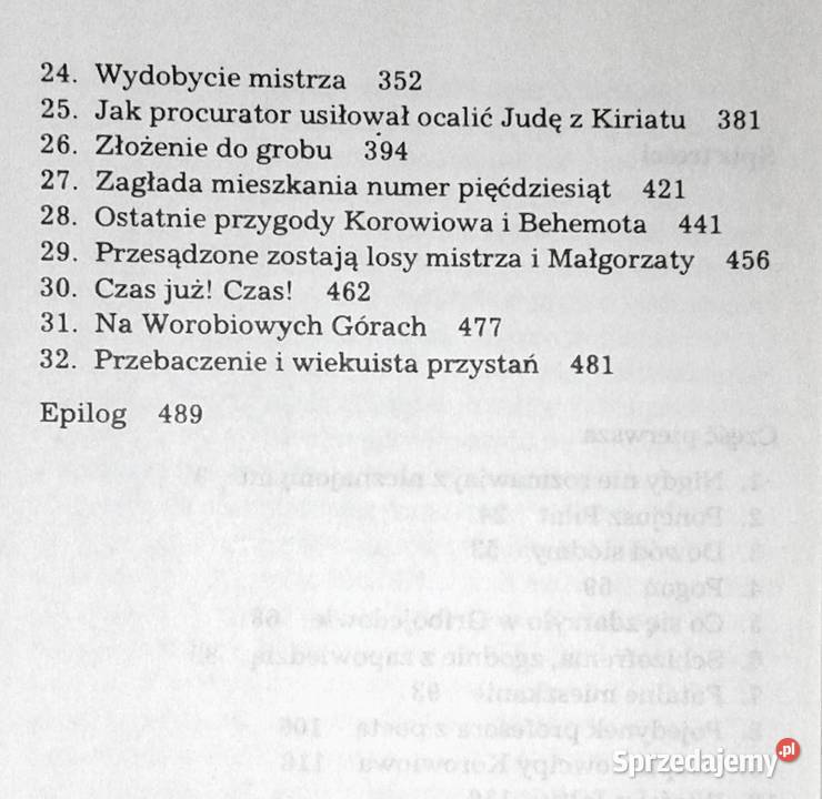 Mistrz i Małgorzata Michał Bułhakow Pozostałe Kultura i Rozrywka Chełm sprzedam