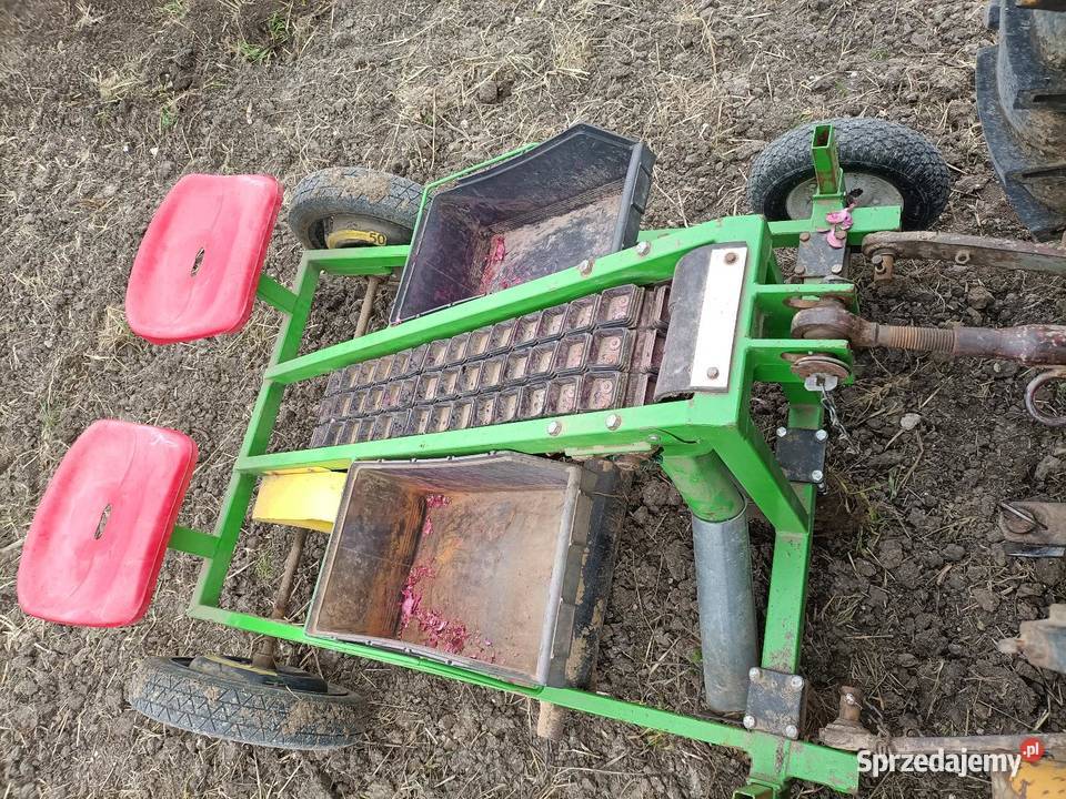 Sadzarka do czosnku bobu cebuli OLMECH 3 rzedy nieuszkodzony Działoszyce