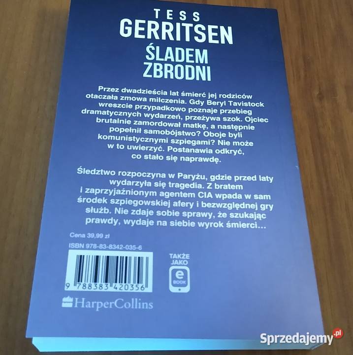 Śladem zbrodni Tess Gerritsen przekład Jacek pomorskie Gdańsk