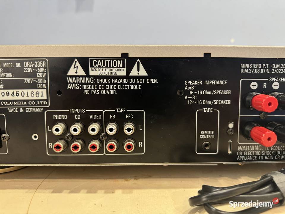 DENON DRA335R Stereo Receiver Łapy