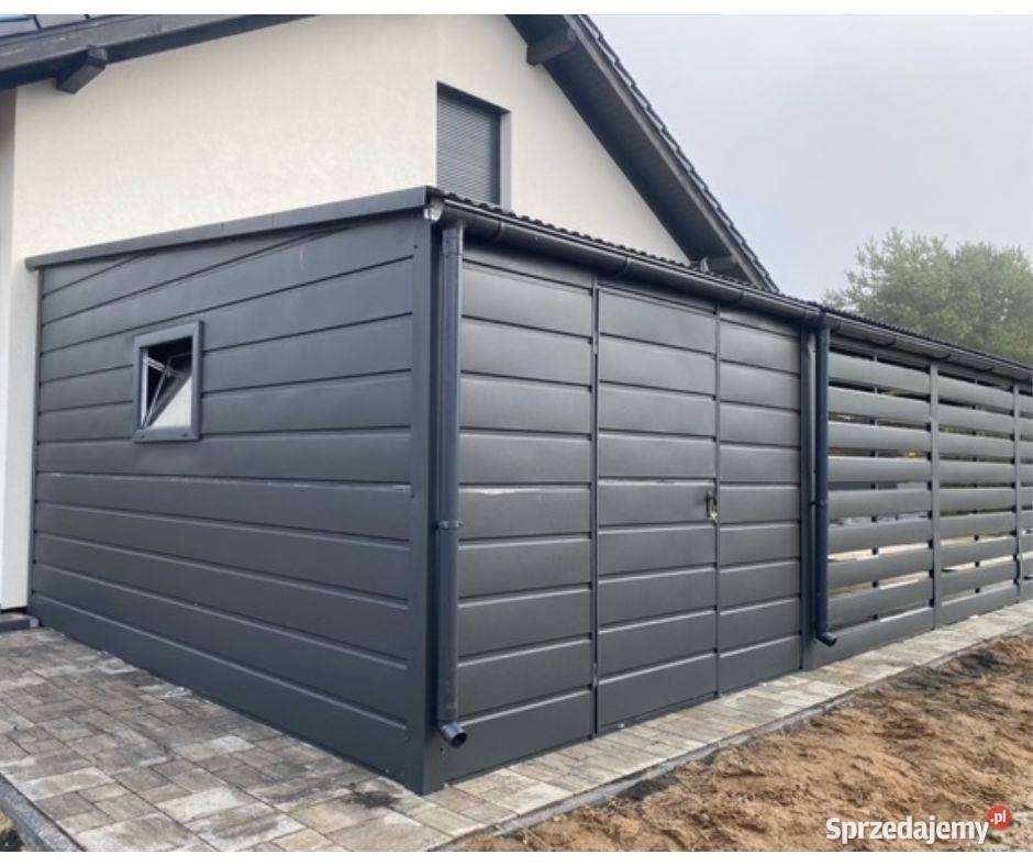 Carport na samochód z Pomieszczeniem blacha Sochaczew