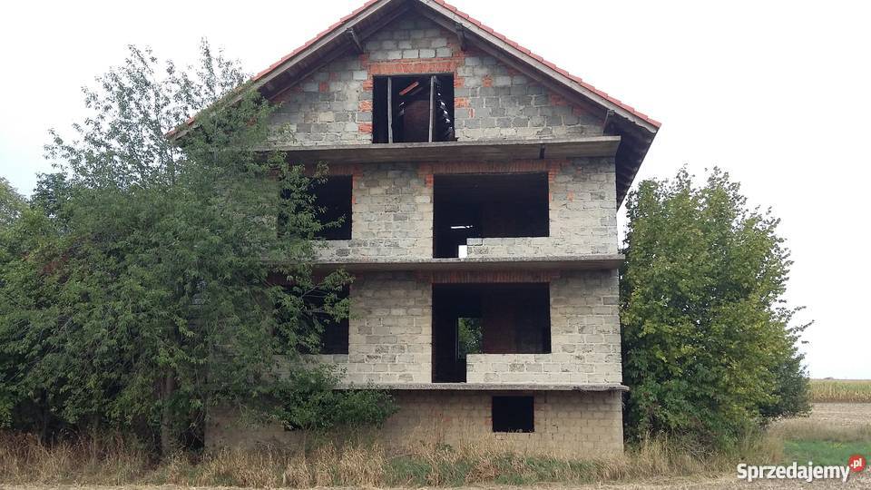 Sprzedam dom stan surowy otw na dz 39ar 78ar sprzedam