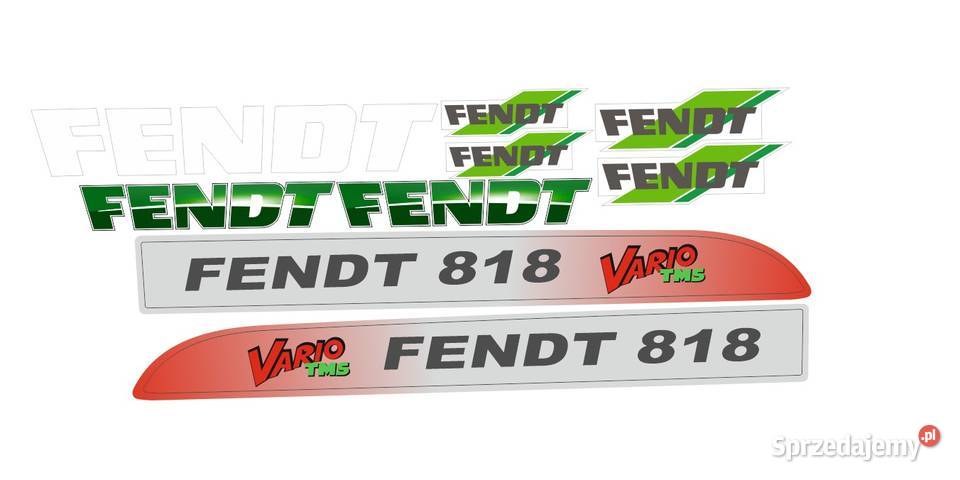 Naklejki Fendt 818 vario tms i inne modele super