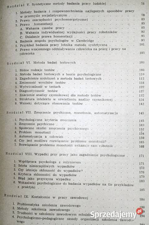 Zarys psychologii pracy Bronisław Chełm