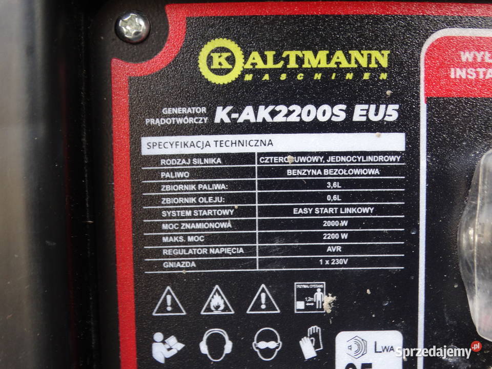 Agregat Prądotwórczy KALTMANN KAK2200S EU 5