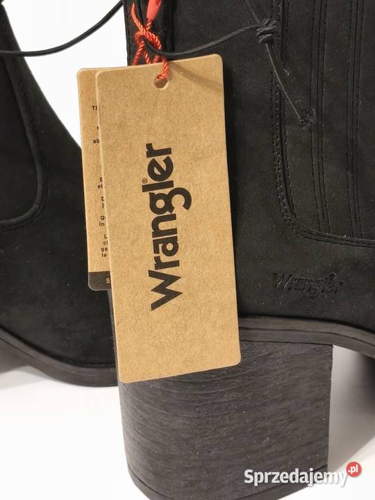 Nowe stylowe botki Wrangler na obcasie mazowieckie Nadarzyn sprzedam