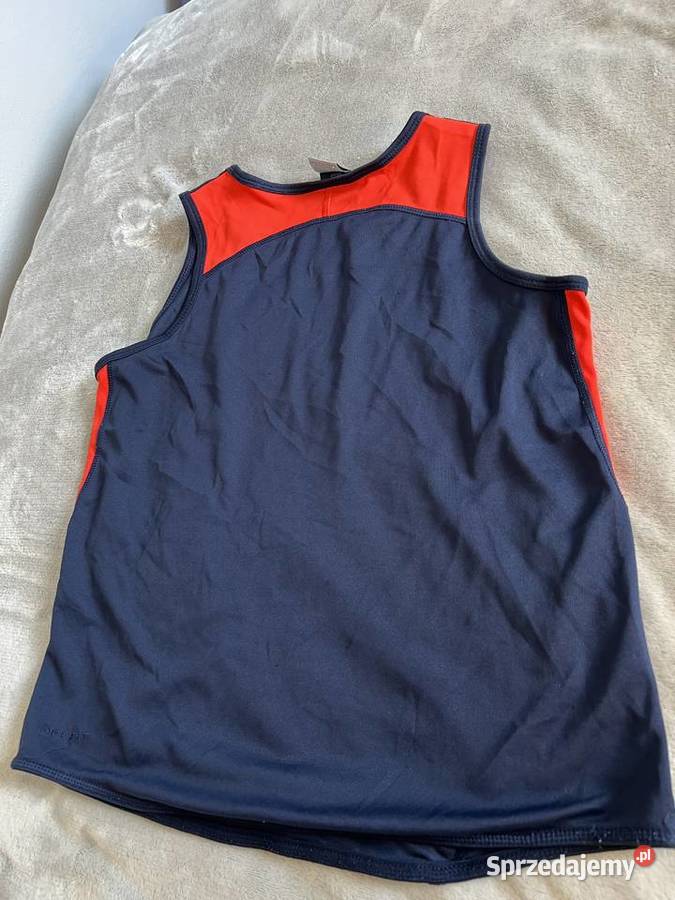 Granatowa bluzka koszulka top bez rękawów Moda i Styl Jasło