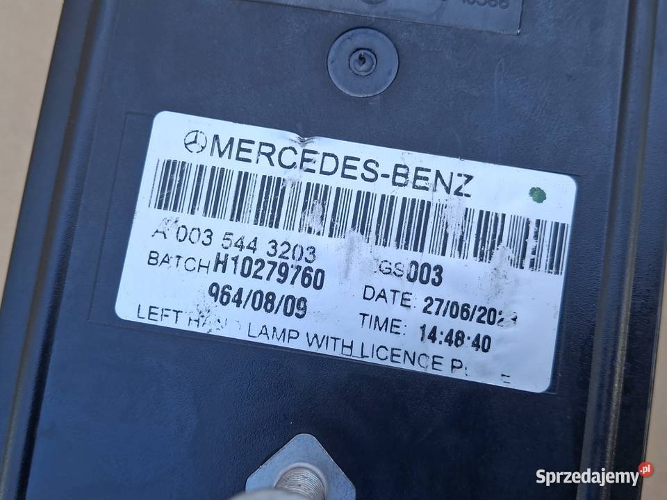 MERCEDES ACTROS MP4 MP5 LAMPA LEWY TYŁ LEWA ciężarowe