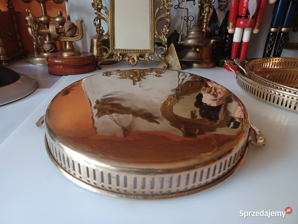 Ażurowa taca mosiężna wielkopolskie Poznań