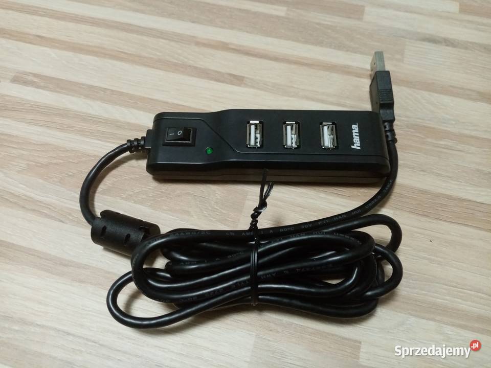 USB 20 Hub HAMA 4 wejścia adapter USB Łódź