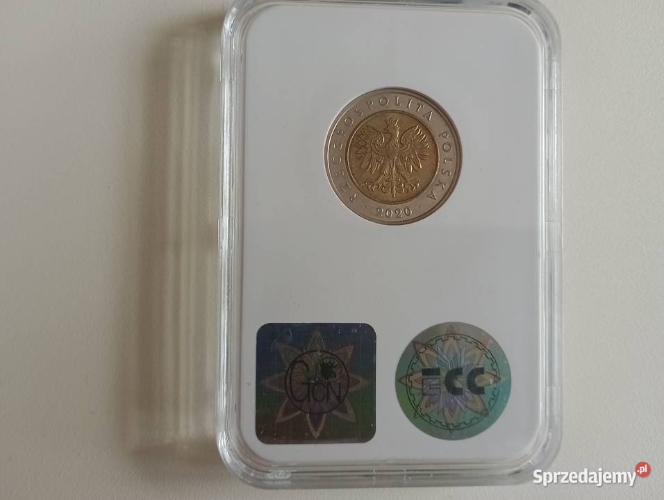 Moneta 5 2020 r Grading MS 65 Niski nakład Super Numizmatyka Mosina