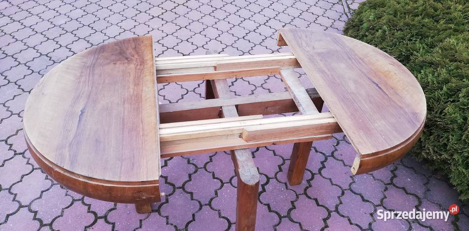 Stół bombka do renowacji stylowy art deco beczka mazowieckie Sulbiny