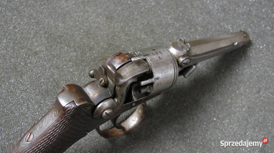 Rewolwer Belgijski unikat orginał XIX wiek Chojnice