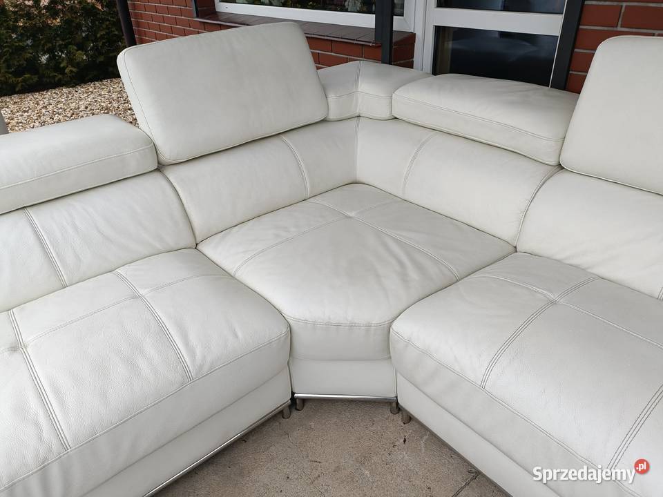 Sprzedam narożnik w kształcie litery U ze skóry Konin