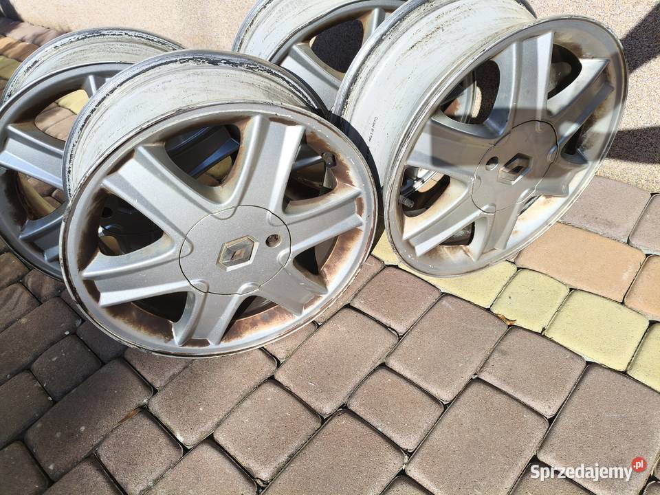 Sprzedam felgi aluminiowe do Renault 6Jx15 ch450 Krzywaczka sprzedam