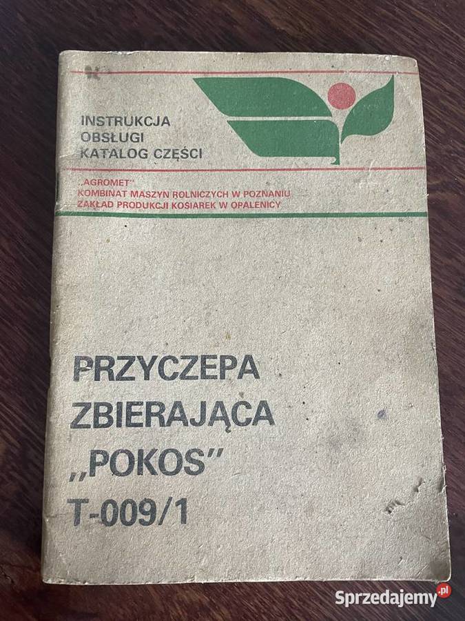 instrukcja obsługi przyczepy zbierającej POKOS Pozostałe Pozostałe