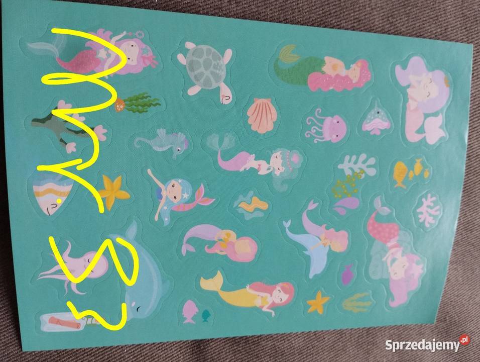 Naklejki rybki syrenki