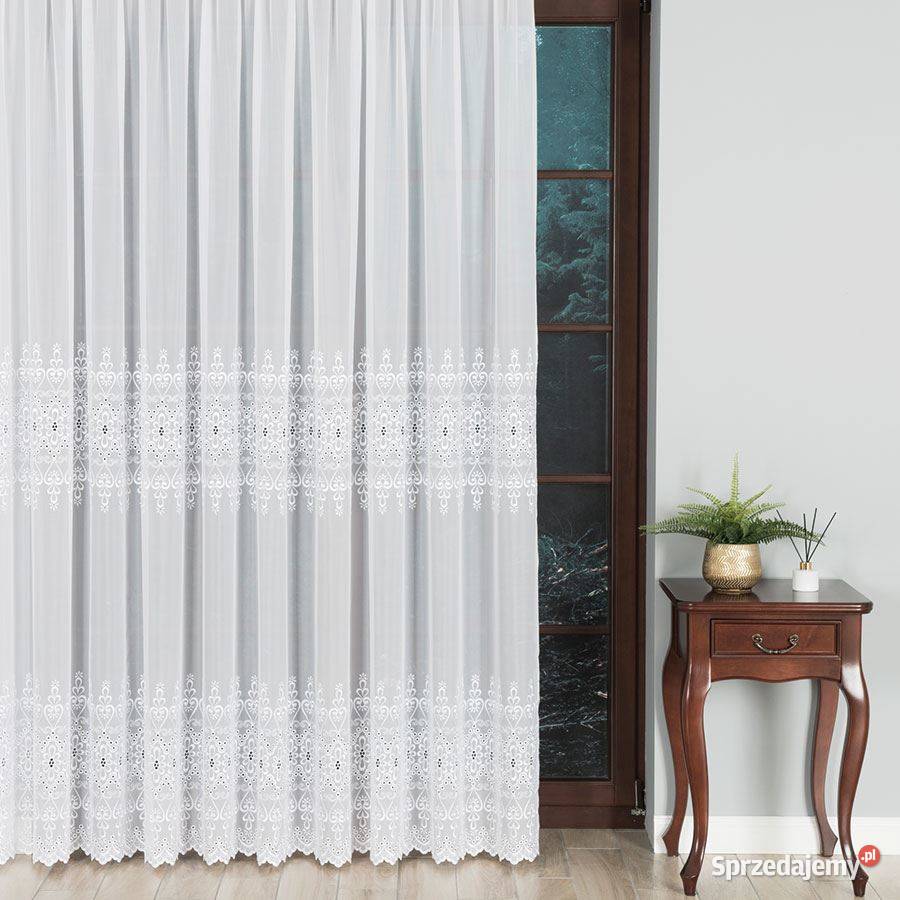 Firana zakładana z gipiurą firany szyte na Poznań sprzedam