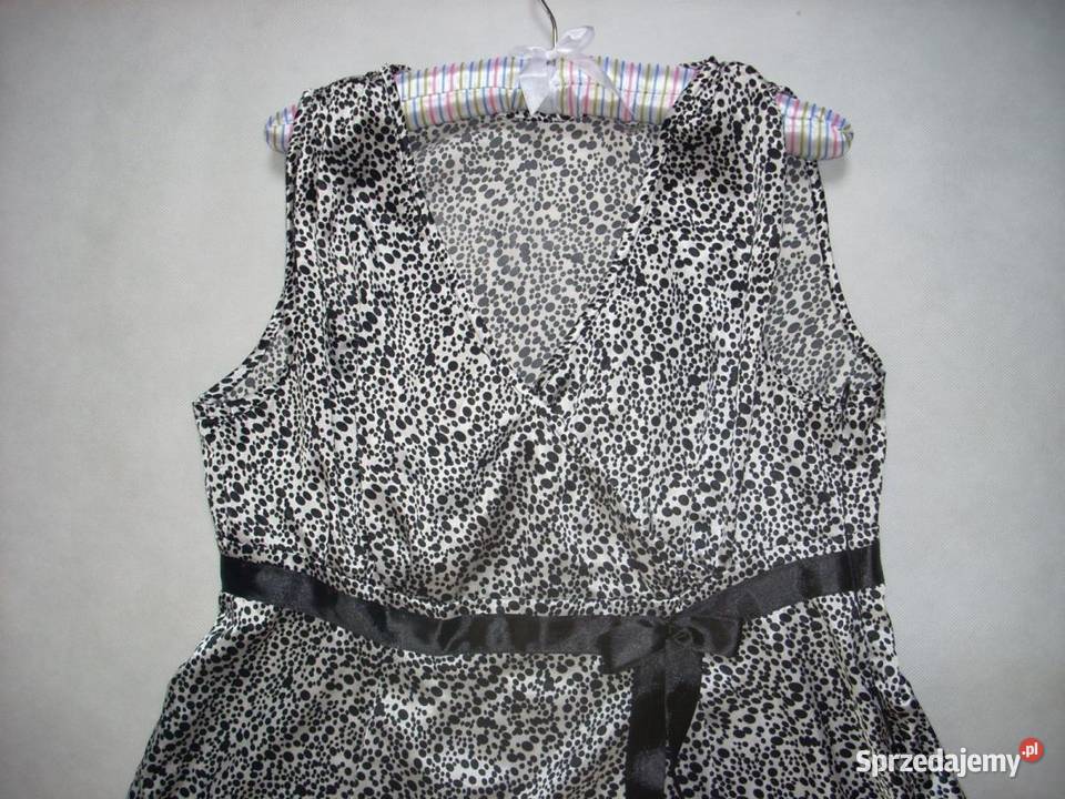 SUKIENKA CzarnoBiała elegancka j NOWA 42 44 czarny Nowy Sącz