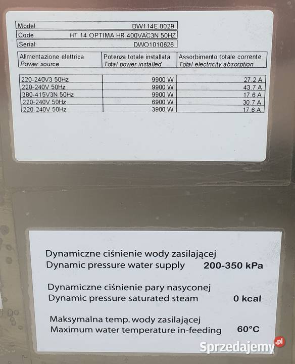 Zmywarka kapturowa 63253 Warszawa