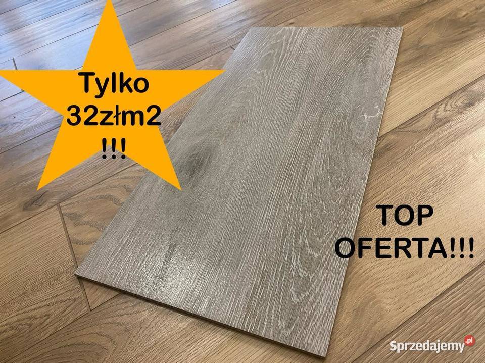Piękny Gres Drewnopodobny Home Wood Grey 30x60 sprzedam