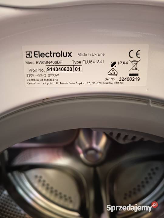 Pralka Electrolux Perfect Care 600 6 1000 obr kujawsko-pomorskie Szubin