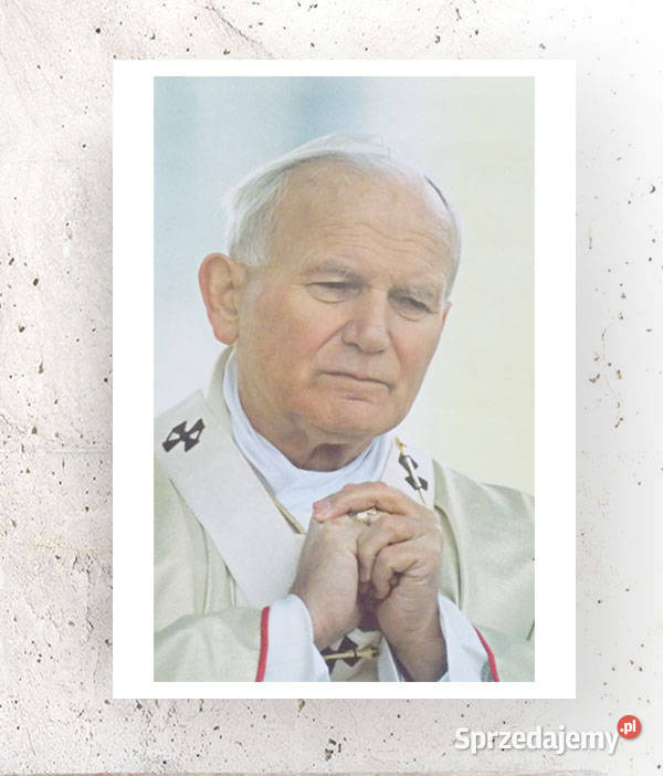 retro plakat z papieżem Jan Paweł II plakat A4 Białystok