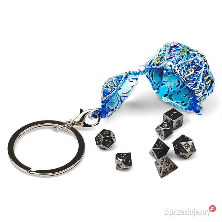 Pojemnik na Kości 4 Metal Brelok Kości Dungeons Szczecin