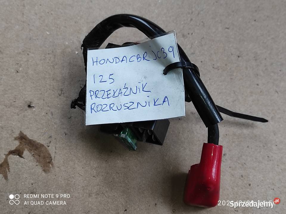 Honda CBR 125 JC 39 przekaźnik rozrusznika