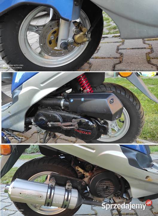 Thunder 50 Motorower skutere 22 kW 2007r perła Baotian Gierałtowice