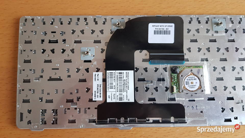 HP EliteBook 8460p 8470p Klawiatura oryginalna czarno-srebrny mazowieckie