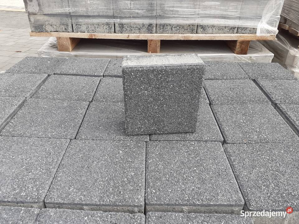 Kostka Brukowa Quadra 20x20x8 Nero Libet Podjazd