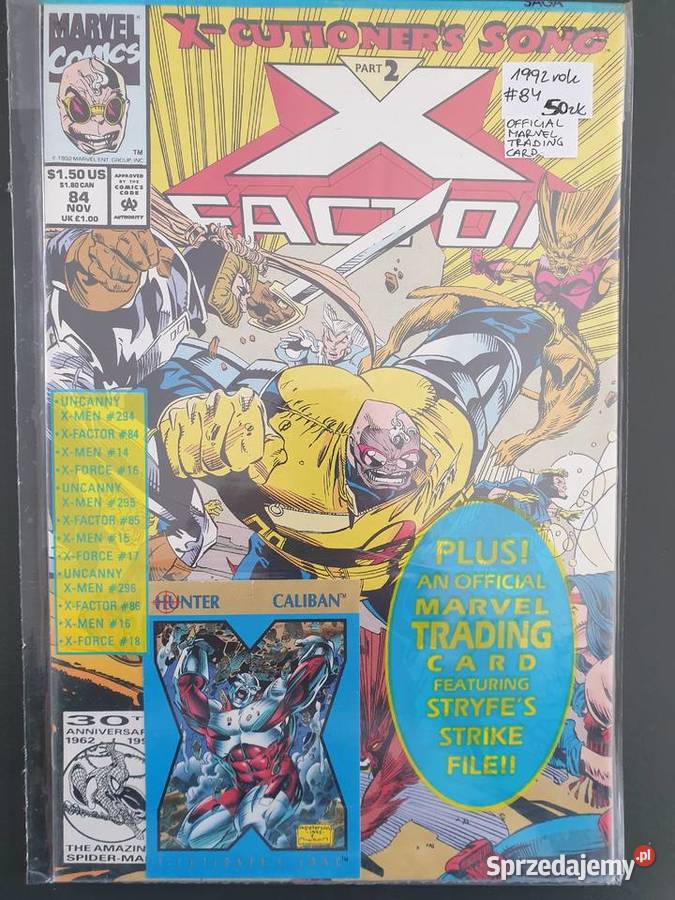 XFactor XCutioners Song komiks Marvel USA 1992 Gdynia sprzedam