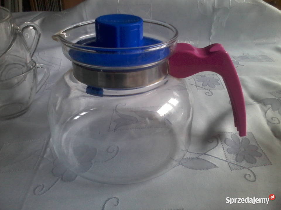 zestaw do kawy herbaty szkło dzbanek żaroodporny
