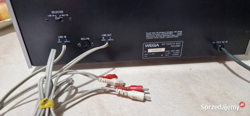 magnetofon WEGA casette deck PSS 200C SONY Międzychód