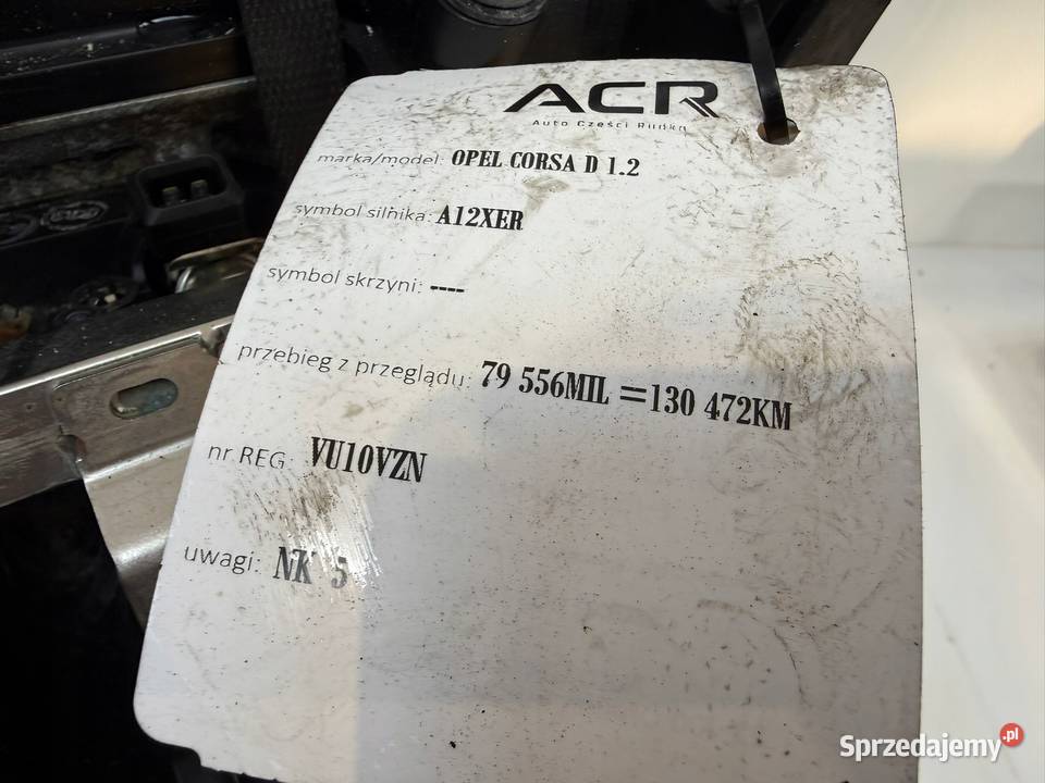 SILNIK A12XER Opel Corsa D 12 16V 86 benzyna 130 Chełm