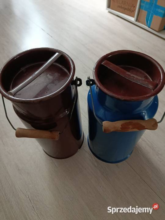 2 kanki emalia 5 litrów z PRL duże zachodniopomorskie Choszczno sprzedam