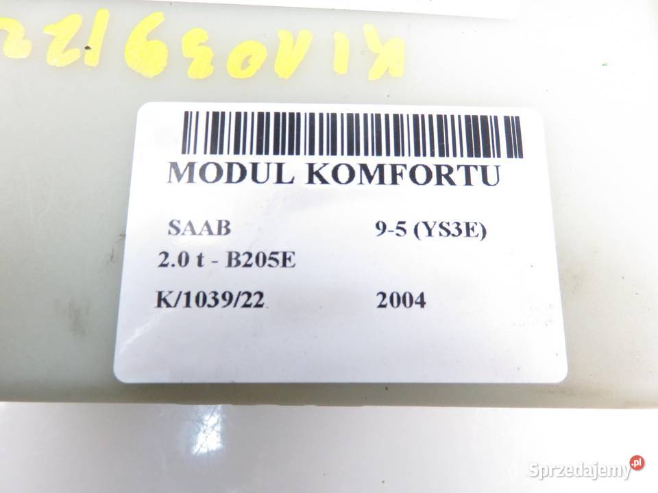 MODUŁ KOMFORTU SAAB 95 YS3E 5266267