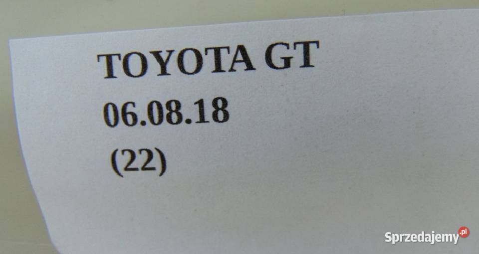 NAGRZEWNICA TOYOTA GT86 EUROPA osobowe wielkopolskie Nowy Tomyśl sprzedam