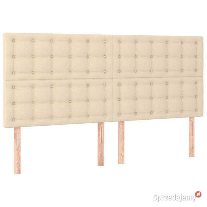 Zagłówek do łóżka z LED kremowy 160x5x118128 Warszawa