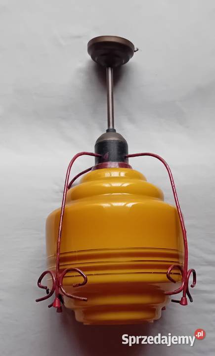 Lampa sufitowa z PRL Mid Century Design lata 50e Koźminek