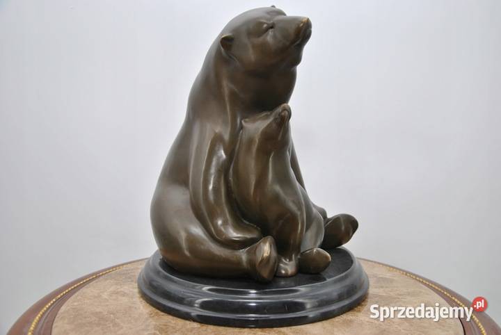 Rodzina Niedźwiedzi Dwa Misie Niedźwiedź Figura Kraków