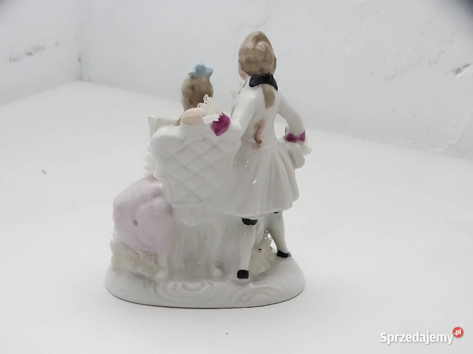 Figurka Porcelanowa Drezno Para Dworska Koronka Biłgoraj sprzedam