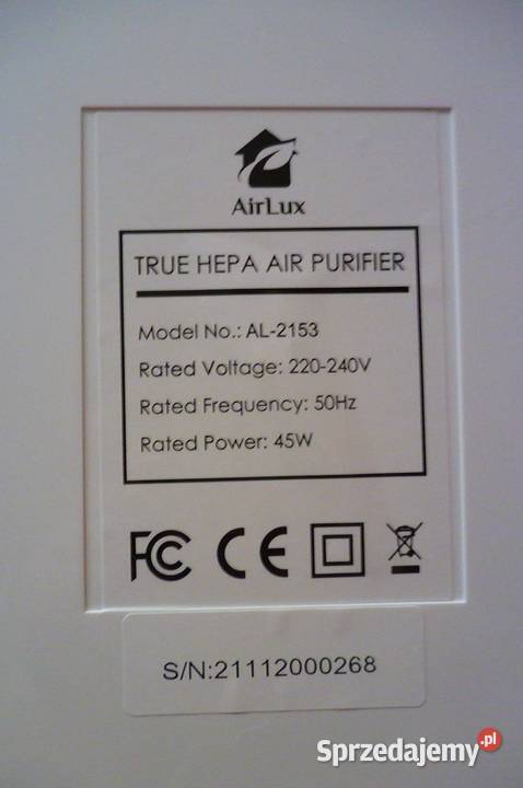 Oczyszczacz powietrza Air Lux 100 oryginał