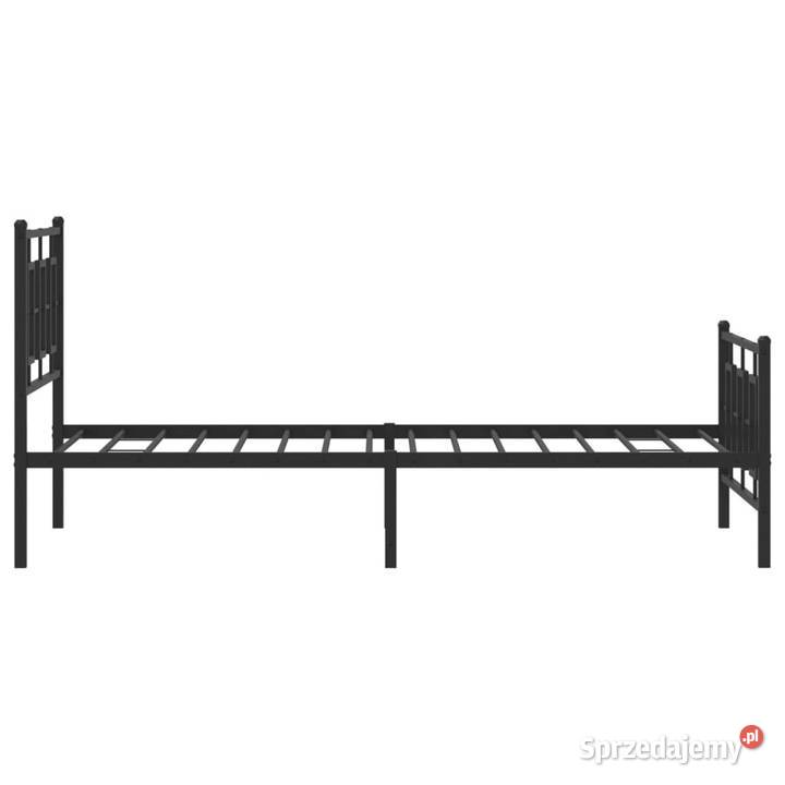 Łóżko Metalowe Czarne Rama Łóżka Ze Stelażem 91cm Warszawa