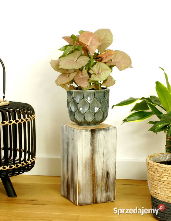 Kwietnik drewniany ARTstyle biały Warszawa