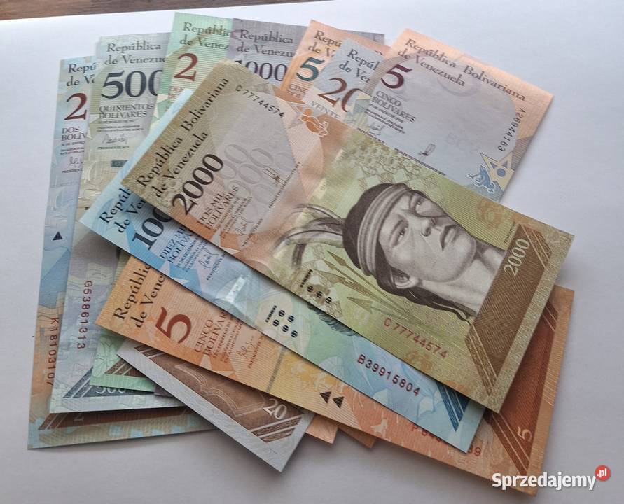 VENEZUELA10 SZTUK BANKNOTÓWKAŻDY INNY Numizmatyka Legionowo