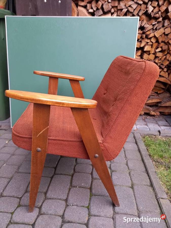 Stary fotel 366 Józefa Chierowskiego prl vintage Rawicz sprzedam